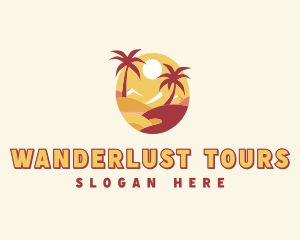 Beach Resort Island logo design