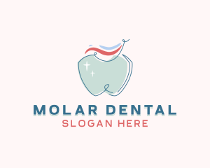 Molar - Toothpaste Dental Tooth logo design