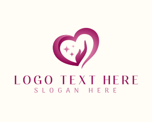 Heart - Heart Hand Care logo design