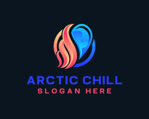 Ice - Ice Fire Energy logo design