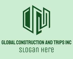 Building - Green Building Architecture logo design
