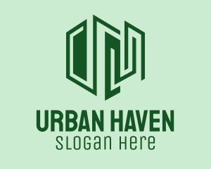 Green Building Architecture logo design