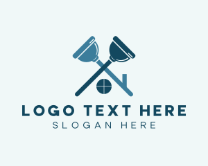 Drainage - Housekeeping Plunger Tool logo design
