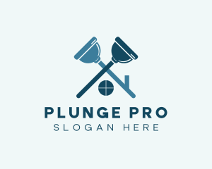 Plunger - Housekeeping Plunger Tool logo design