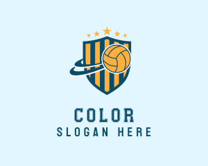 Stripes - Volleyball Team League logo design