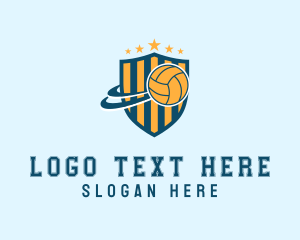 Volleyball Equipment - Volleyball Team League logo design