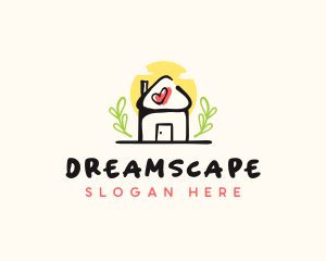 Daycare Kindergarten House logo design