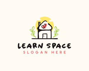 Classroom - Daycare Kindergarten House logo design
