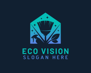 House Eco Cleaning  logo design