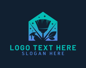 Eco Friendly - House Eco Cleaning logo design