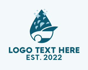 Cleaning - Car Wash Sanitation Droplet logo design