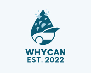 Car Care - Car Wash Sanitation Droplet logo design