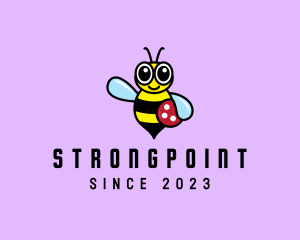 Wasp - Cute Bee Kindergarten logo design