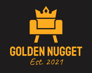 Golden Royal Couch  logo design