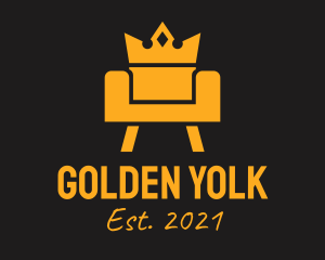 Golden Royal Couch  logo design