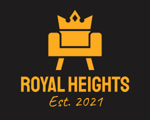 Golden Royal Couch  logo design