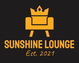 Golden Royal Couch  logo design