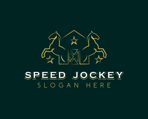 Jockey - Horse Stallion Stable logo design