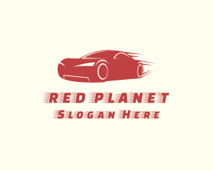 Red Fast Car Racing logo design