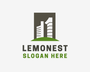 Land - Building Realty Property logo design
