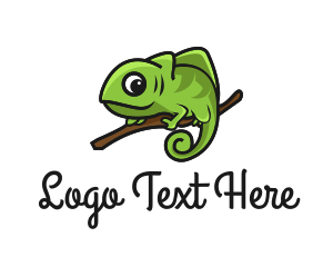 Gecko - Green Chameleon Jungle logo design