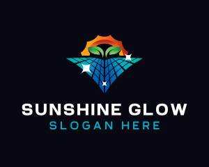 Sunlight - Solar Panel Sunlight logo design