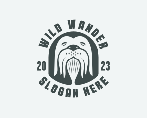 Wild Arctic Walrus  logo design