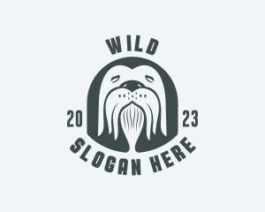 Wild Arctic Walrus  logo design