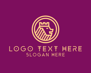 Zoo - Royal Lion Badge logo design