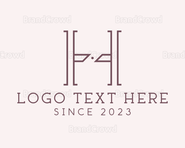 Luxury Serif Letter H Company Logo