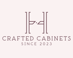Cabinetry - Luxury Serif Letter H Company logo design