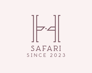 Luxury Serif Letter H Company logo design