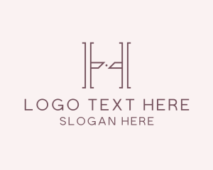 Luxury Serif Letter H Company logo design