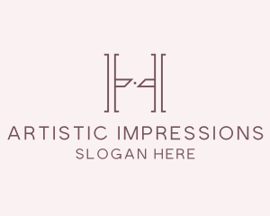 Luxury Serif Letter H Company logo design