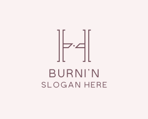 Luxury Serif Letter H Company logo design