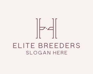 Luxury Serif Letter H Company logo design