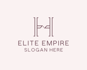 Luxury Serif Letter H Company logo design