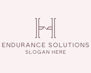 Luxury Serif Letter H Company logo design