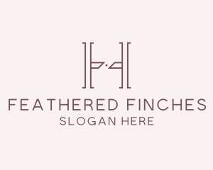 Luxury Serif Letter H Company logo design