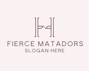 Luxury Serif Letter H Company logo design