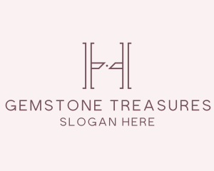 Luxury Serif Letter H Company logo design