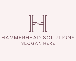 Luxury Serif Letter H Company logo design