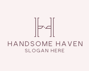 Luxury Serif Letter H Company logo design