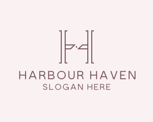 Luxury Serif Letter H Company logo design