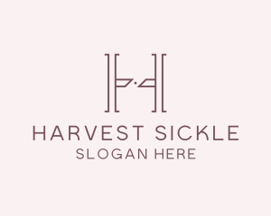 Luxury Serif Letter H Company logo design