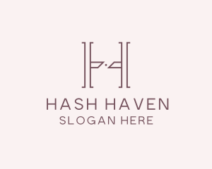 Luxury Serif Letter H Company logo design