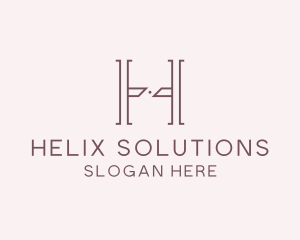 Luxury Serif Letter H Company logo design