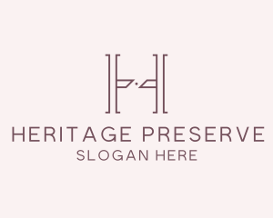 Luxury Serif Letter H Company logo design