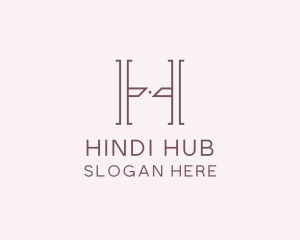 Luxury Serif Letter H Company logo design