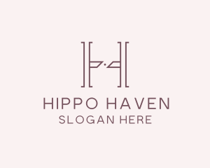 Luxury Serif Letter H Company logo design